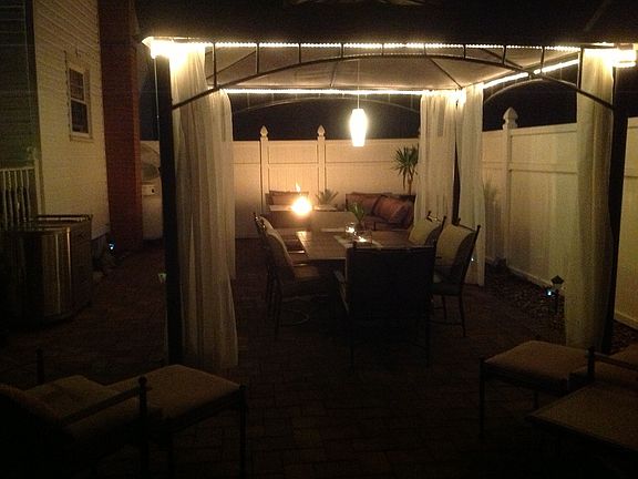 Gas fire place, outdoor sectional