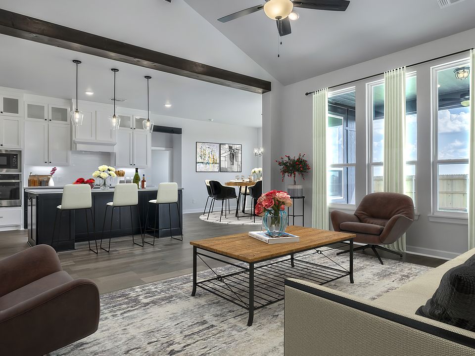 Living Room, Kitchen Dining Area