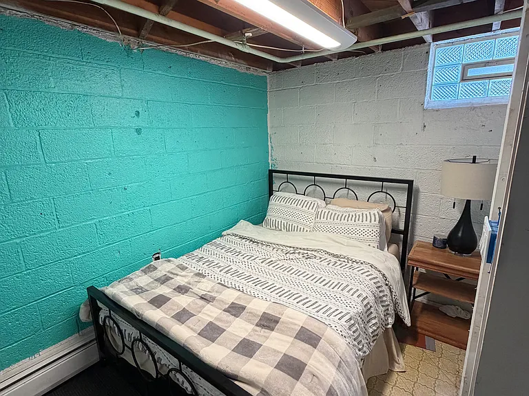 Unfinished Basement Room