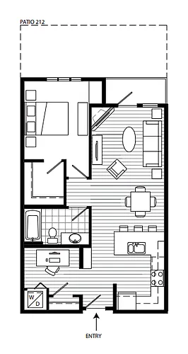 Floor plan Plan 1K