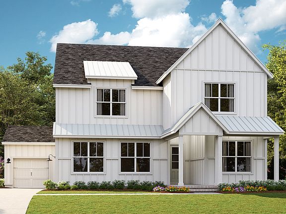 Coronado - Modern Farmhouse 3-Car Side Load Garage Note Renderings may show optional features