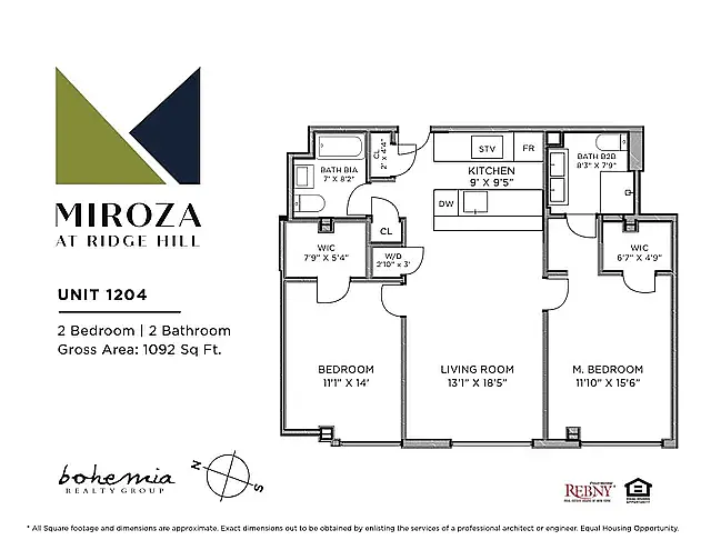 Floor plan T2-04-2 Bed