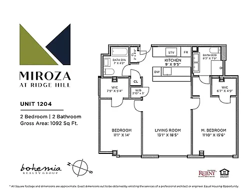 Floor plan T2-04-2 Bed