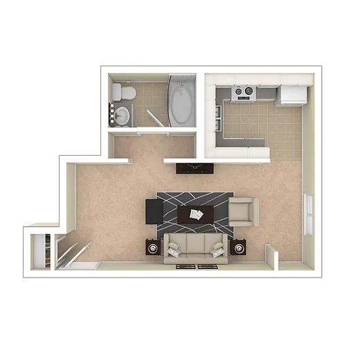 Floor plan Studio