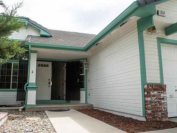 Front entrance with brick