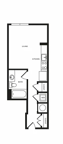 Floor plan Studio-S01 Modern