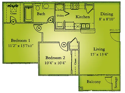Floor plan B1 2X1