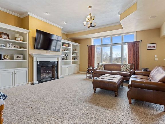 Great room with fireplace