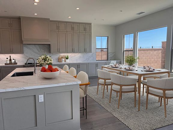 Lot 74 Staged Kitchen and Dining Room