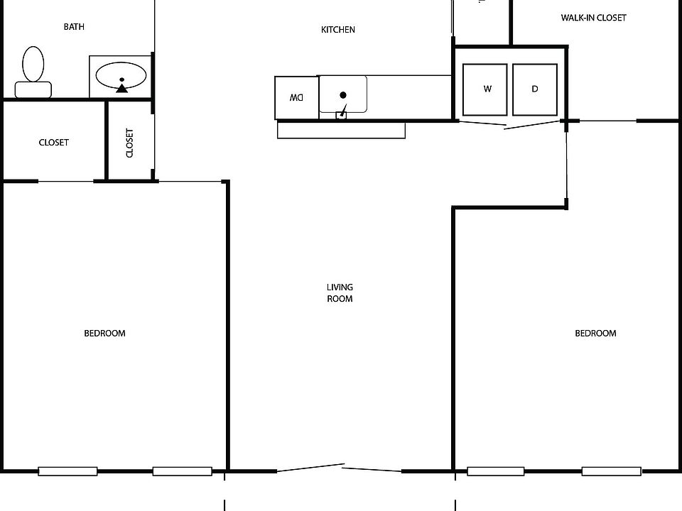 2 Bedroom Floorplan
