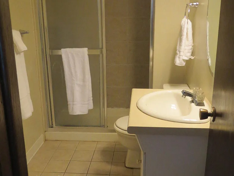 Lower level bath