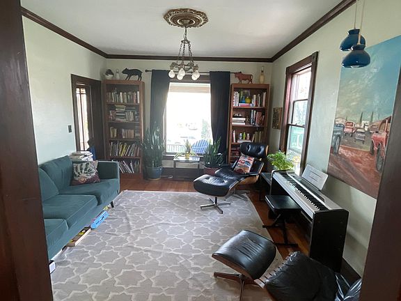 Front parlor open to dining room