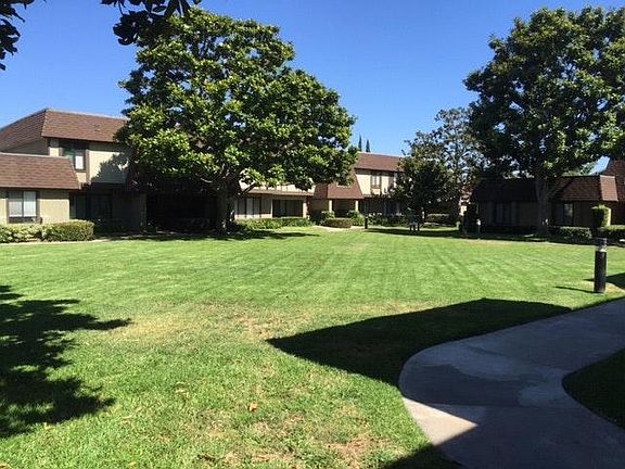 Front of townhome from corner of greenbelt