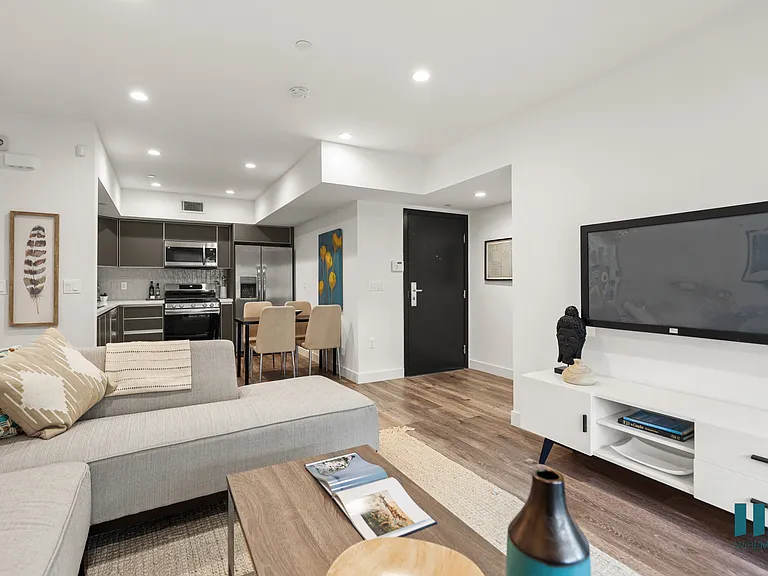 Open-Concept Kitchen, Dining, and Living Room Areas