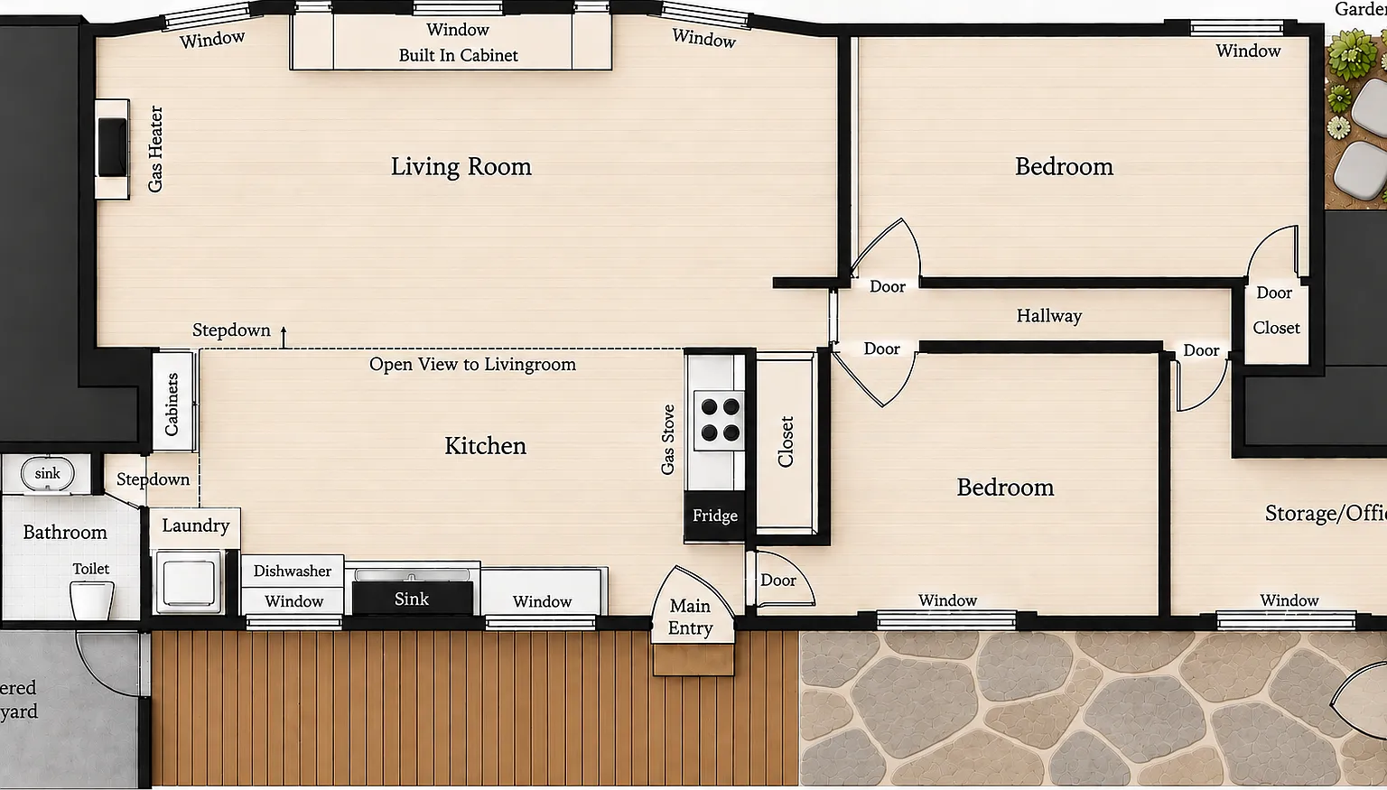 2 bed, 1000 sqft, $3,275 — Photo 3
