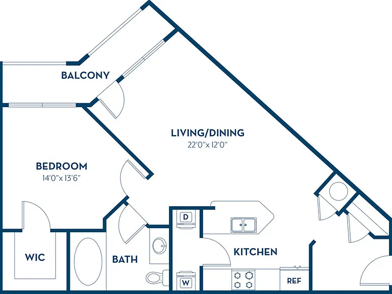 1 Bedroom | 1 Bath | 733 SF | Renovated 1 Bedroom | 1 Bath | 733 SF | Renovated