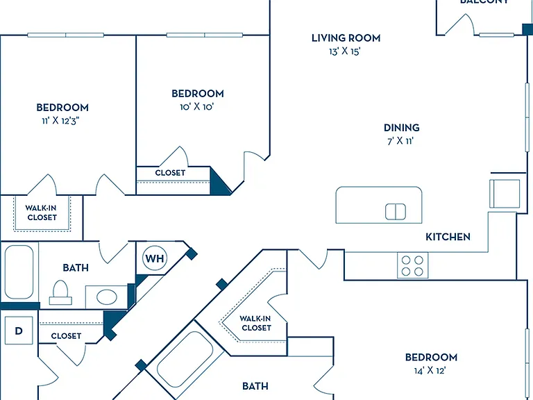3 Bedroom | 2 Bath | 1433 SF | Renovated 3 Bedroom | 2 Bath | 1433 SF | Renovated