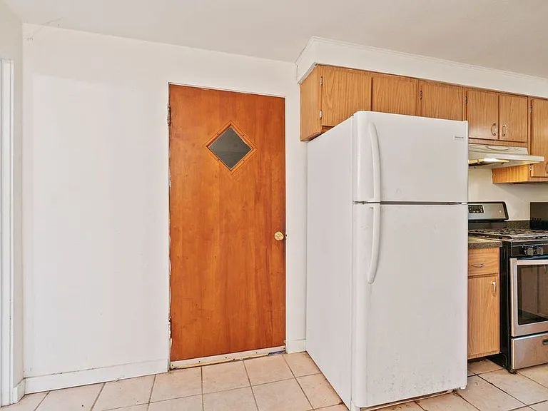 Back door in kitchen