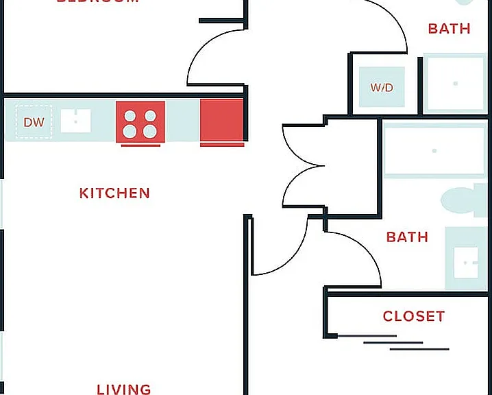 2 Bed, 2 Bath - Apt C 2 Bed, 2 Bath - Apt C