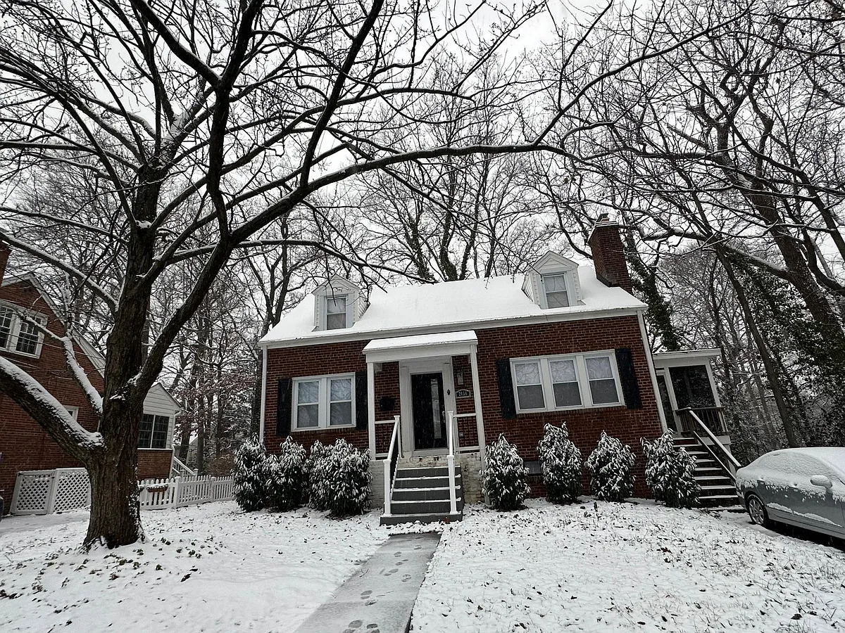 Front winter view - 2136 N Troy St
