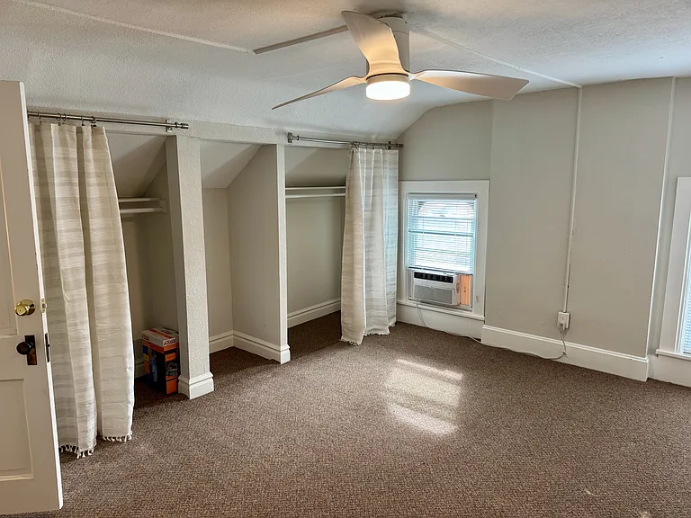 1 of 2 bedrooms identical size bedrooms on 3rd floor. This bedroom has 8 linear feet of closet space