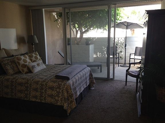 Master Bedroom with patio/wall of glass