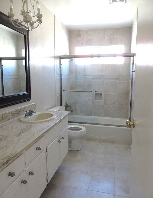 bathroom in hallway