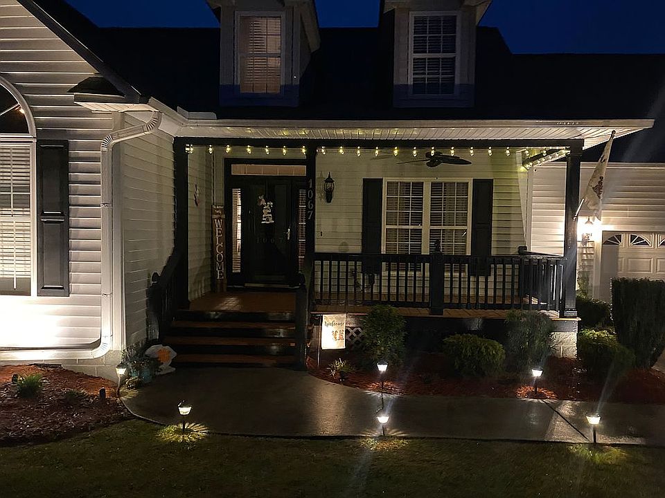 Freshly painted front porch 