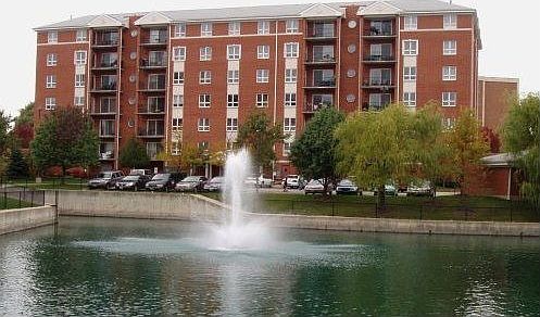 Newer condo building