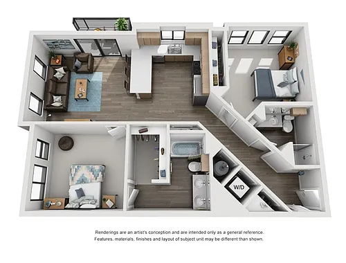 Floor plan 2BRE