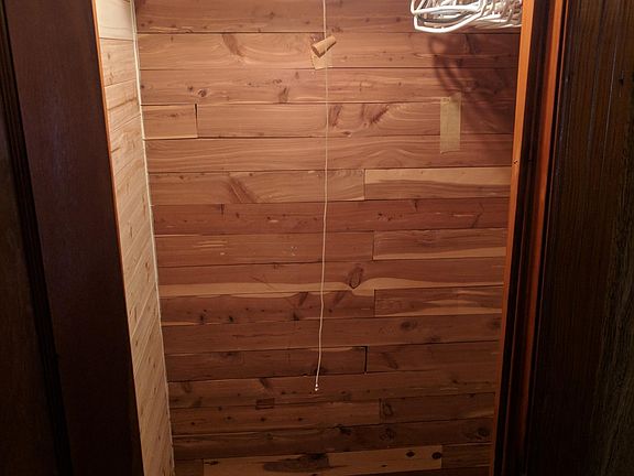 Ceder lined Closet