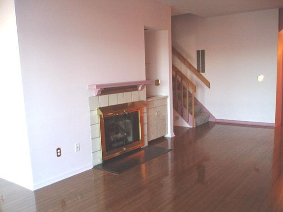 Living room with fireplace