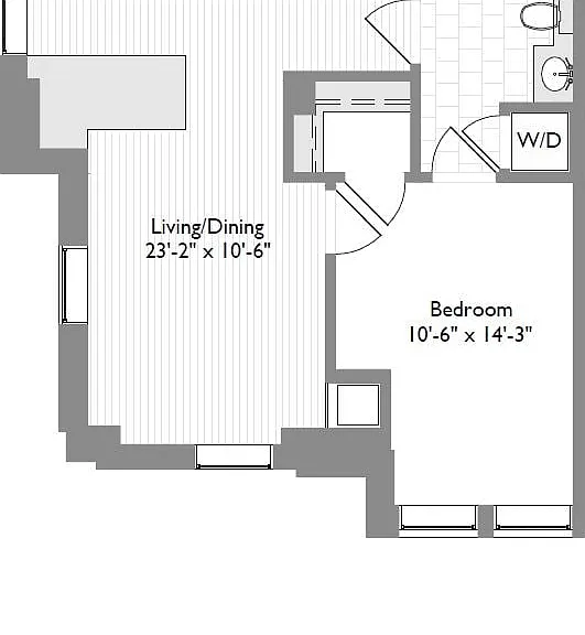 1-Bedroom 1-Bathroom | 601 sqft 1-Bedroom 1-Bathroom | 601 sqft