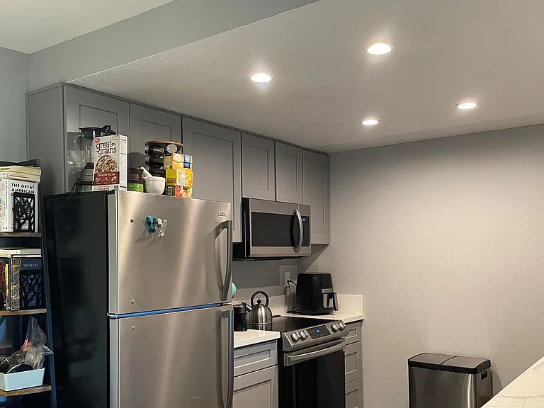 Your new appliances blend in with your home for a low-key brag that you live simple, modern, and efficient.