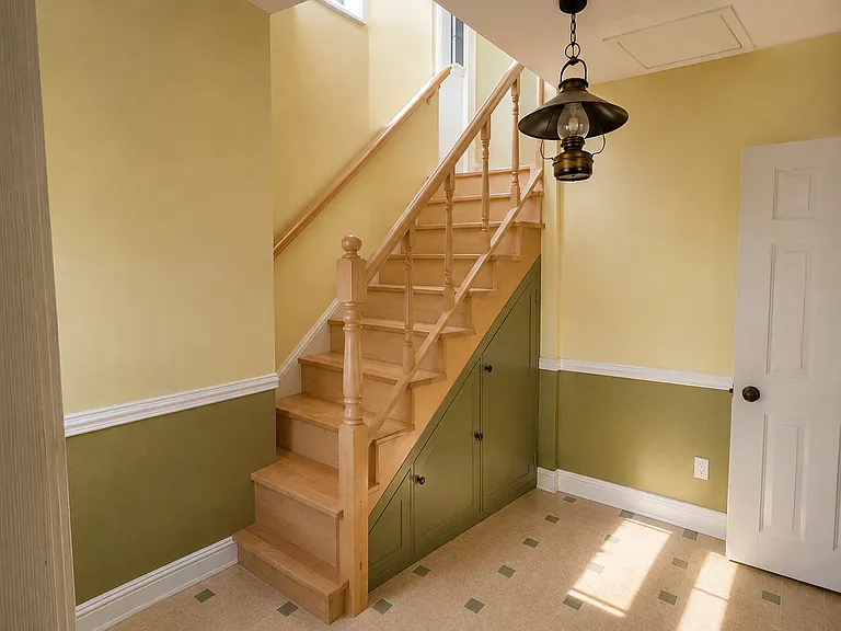 Stairway after planned renovation