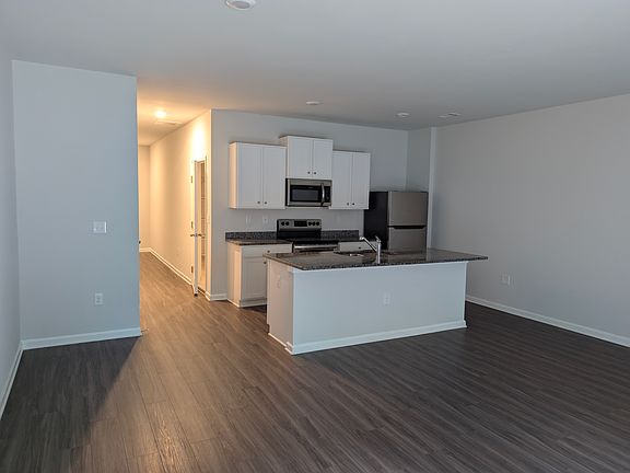 Spacious kitchen and living room