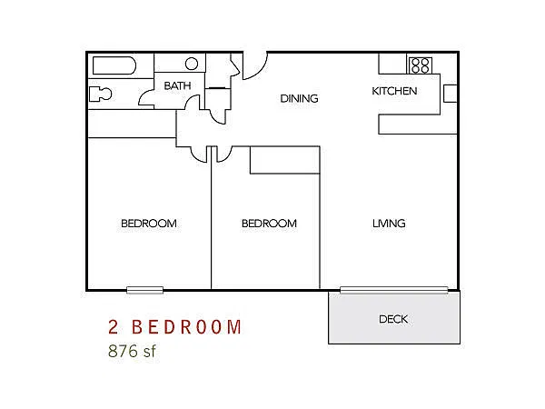 Floor plan 2X1U+