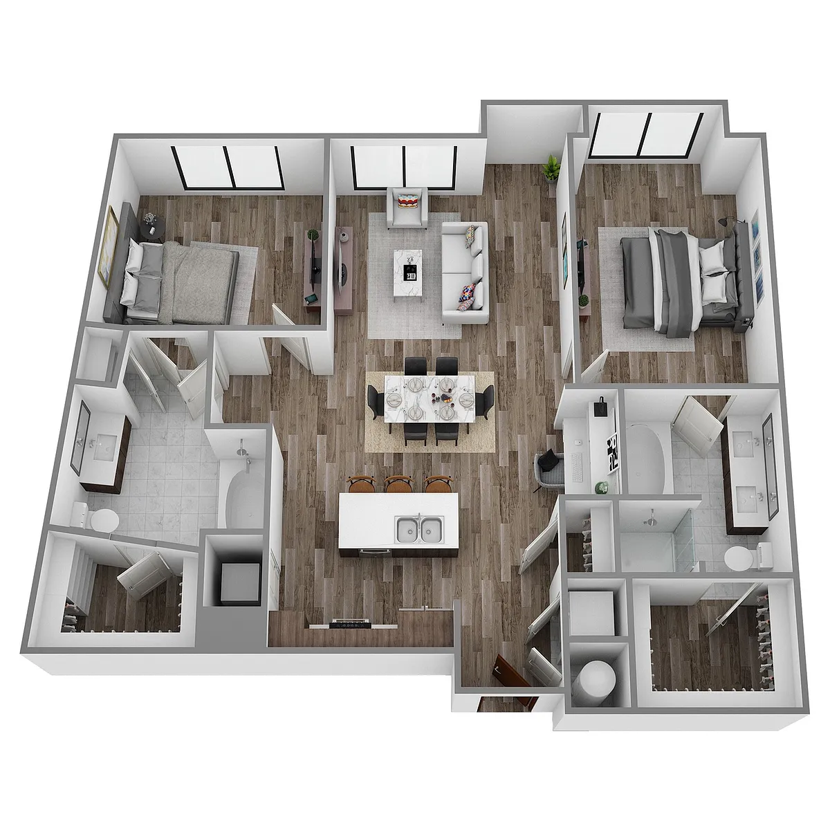 Floor plan Q