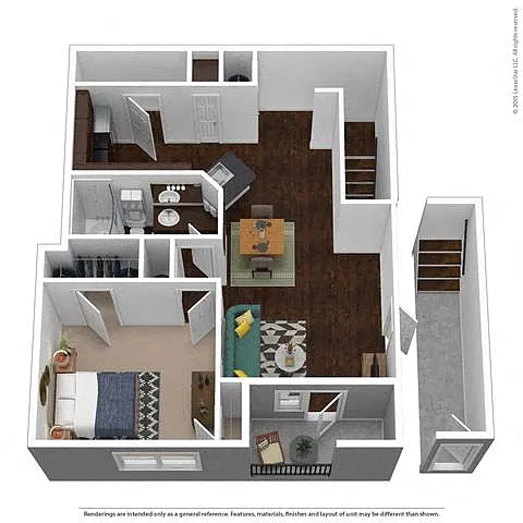 Floor plan A3G - Attached Garage Included