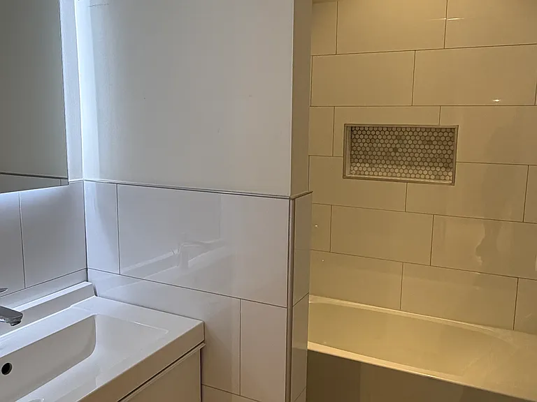 Bathroom off of living room