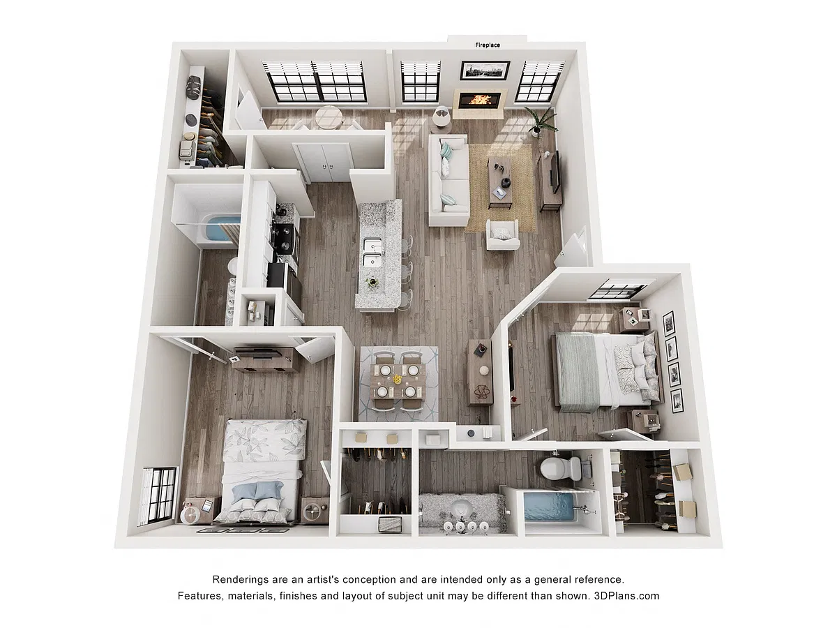 Floor plan Cedar B1B