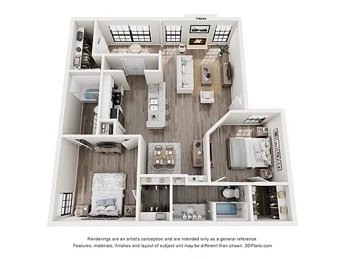 Floor plan Cedar B1B