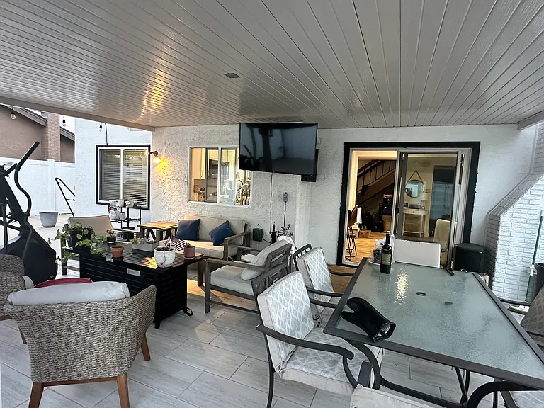 Covered patio