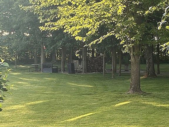 Fire Pit area with TV Mount