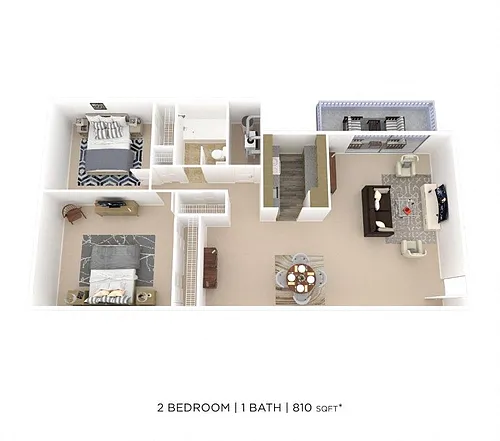 Floor plan Two Bedroom