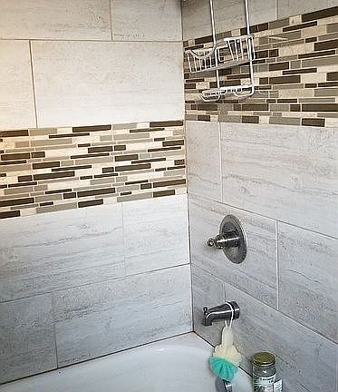New tub and tile shower