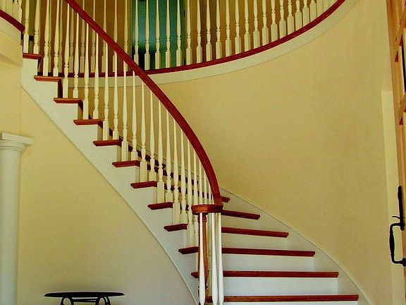 Grand Entrance with flowing staircase