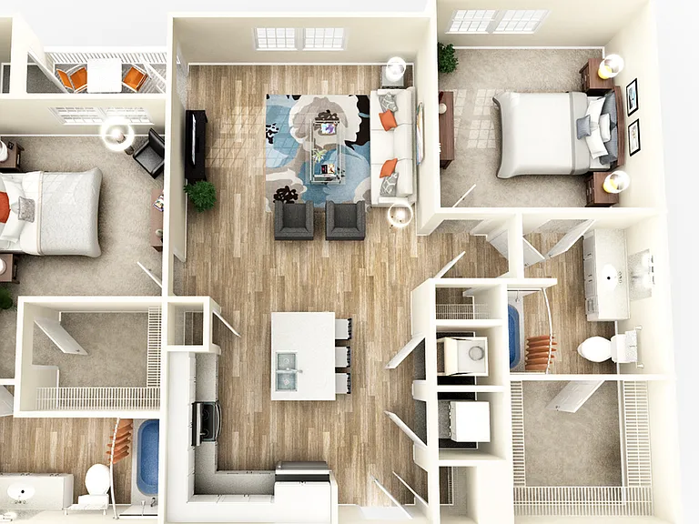 Explore the contemporary design of this spacious apartment, combining style and functionality. Explore the contemporary design of this spacious apartment, combining style and functionality.