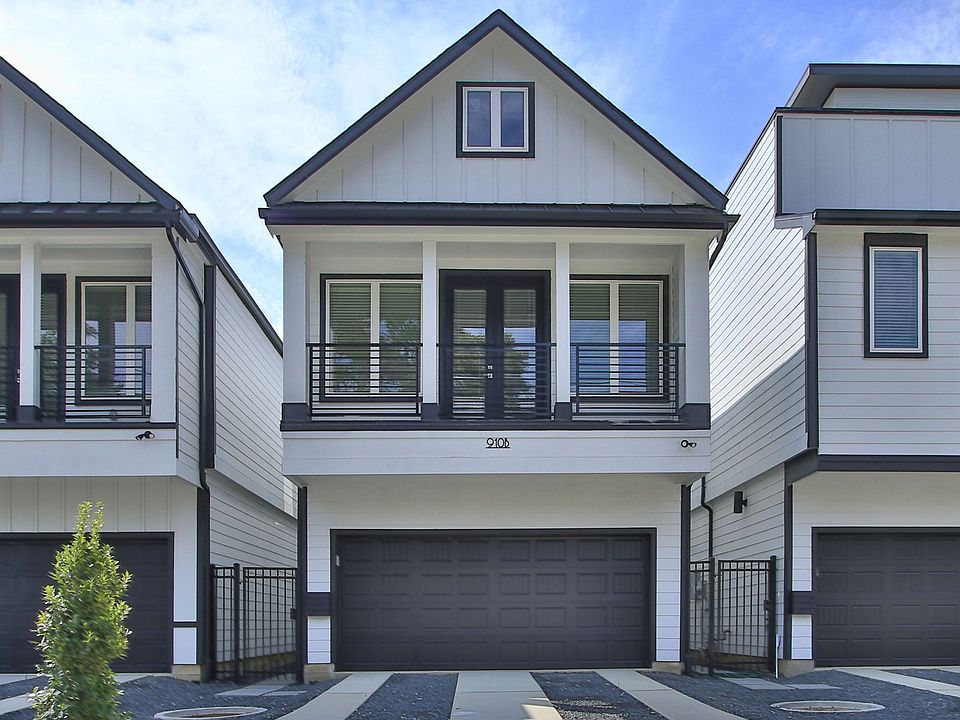 Elegant facade with sleek balcony and modern architecture in Shady Acres, 910B W 21st Street.