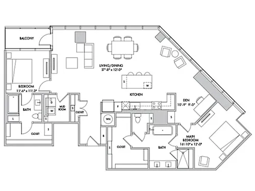 Floor plan C12A-D